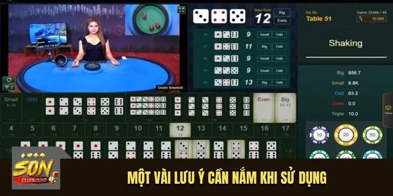 Một vài lưu ý cần nắm khi sử dụng